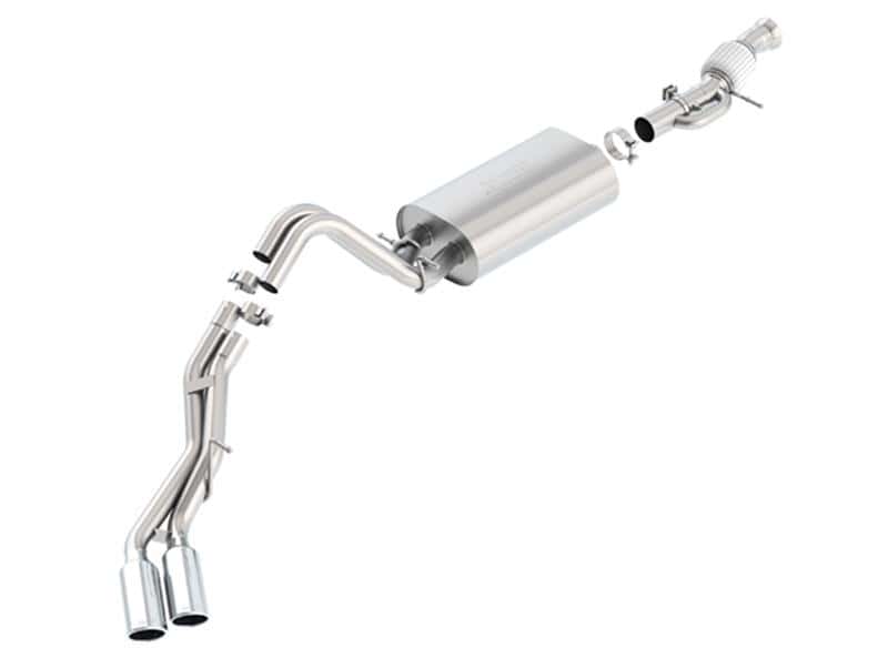 Borla — Borla Touring Cat Back 15-16 GMC Denali 6.2L V8 2.75in, 2.25in Dual Same Side Exit 4in Tips Exhaust
Cat-Back System
ExhstSysKt - view 1