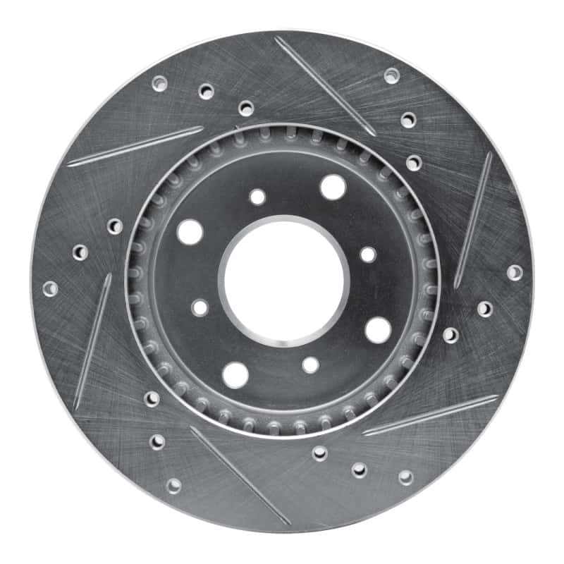 R1 Concepts — R1 92-96 Honda Prelude Front Left Drilled & Slotted Silver Brake Rotor
R1 Brake Rotor Drill - view 5