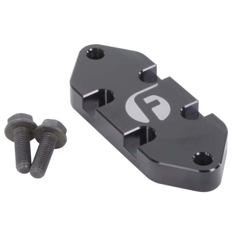 Fleece Performance — Fleece Performance 01-17 GM Duramax Billet Coolant Block Off Plate
Water Pump Block-Off - view 1