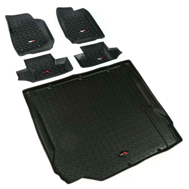 Rugged Ridge — Rugged Ridge Floor Liner Front/Rear/Cargo Black 2007-2010 Jeep Wrangler JK 2 Dr
Floor Liner Set
Floor Mat Set - view 2