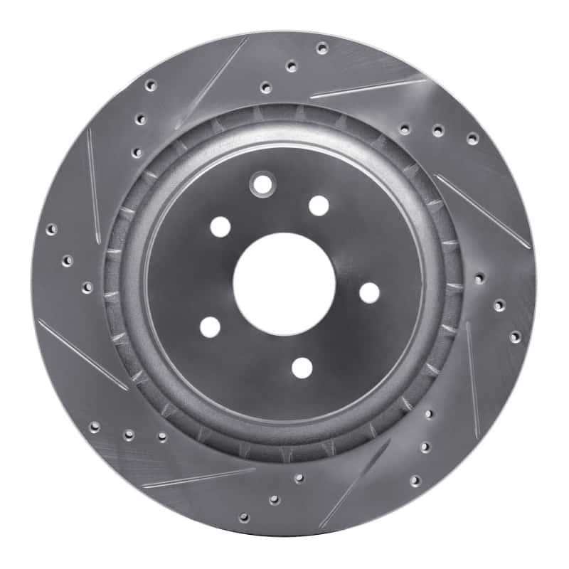 R1 Concepts — R1 09-20 Nissan 370Z Rear Left Drilled & Slotted Silver Brake Rotor
R1 Brake Rotor Drill - view 1