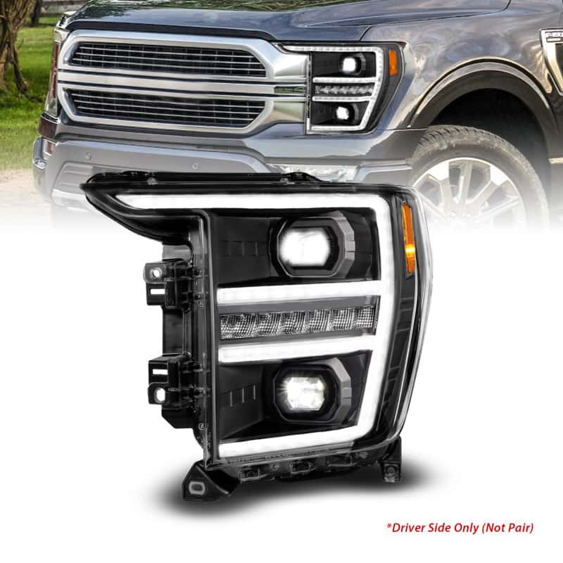 ANZO — ANZO 21-23 Ford F150 LED Projector Headlight w/Switchback+Sequential - Black (Driver Side Only)
Head Light Set
Headlights - view 8
