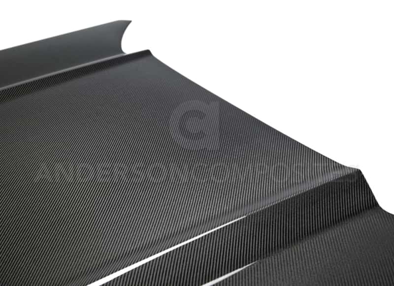 Anderson Composites — Anderson Composites 15-17 Ford Mustang Eco Boost Type-OE Double Sided Hood - view 4
