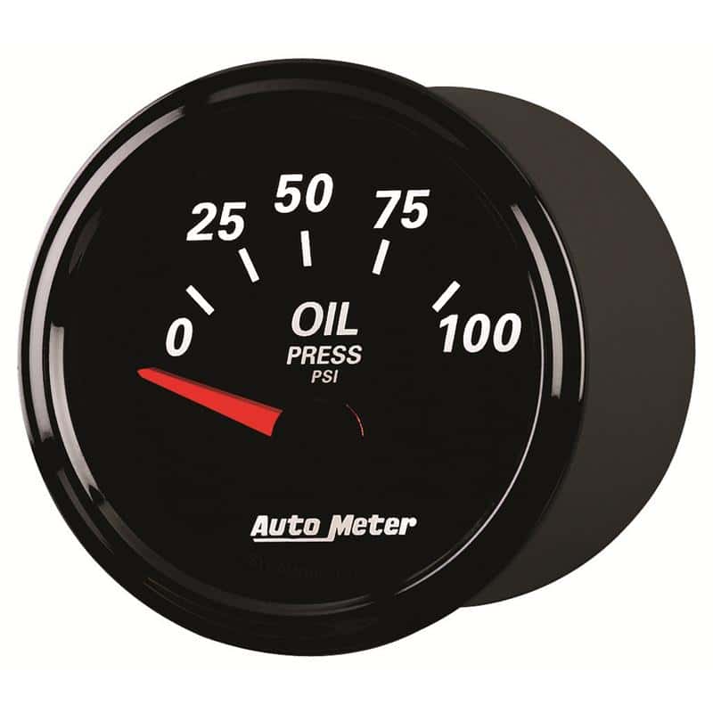 AutoMeter — Autometer Designer Black II 52mm 100 PSI Oil Pressure Gauge
GA 2" OILP ELEC DBII - view 4