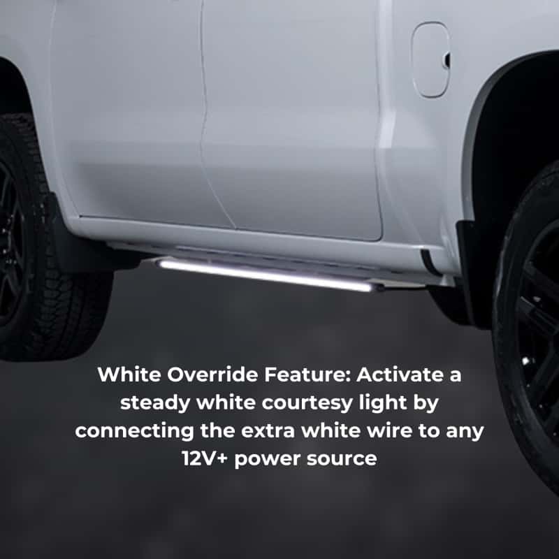 Putco — Putco 2011-2022 Dodge Durango Blade Rocker Kits Sideliners - Amber/White w/ White Override - view 9
