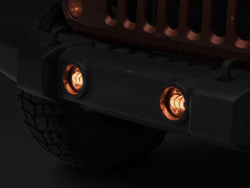 Raxiom — Raxiom 07-23 Jeep Wrangler JK & JL Axial Series Tri-Bar LED Fog Lights- Amber
Lights - view 3