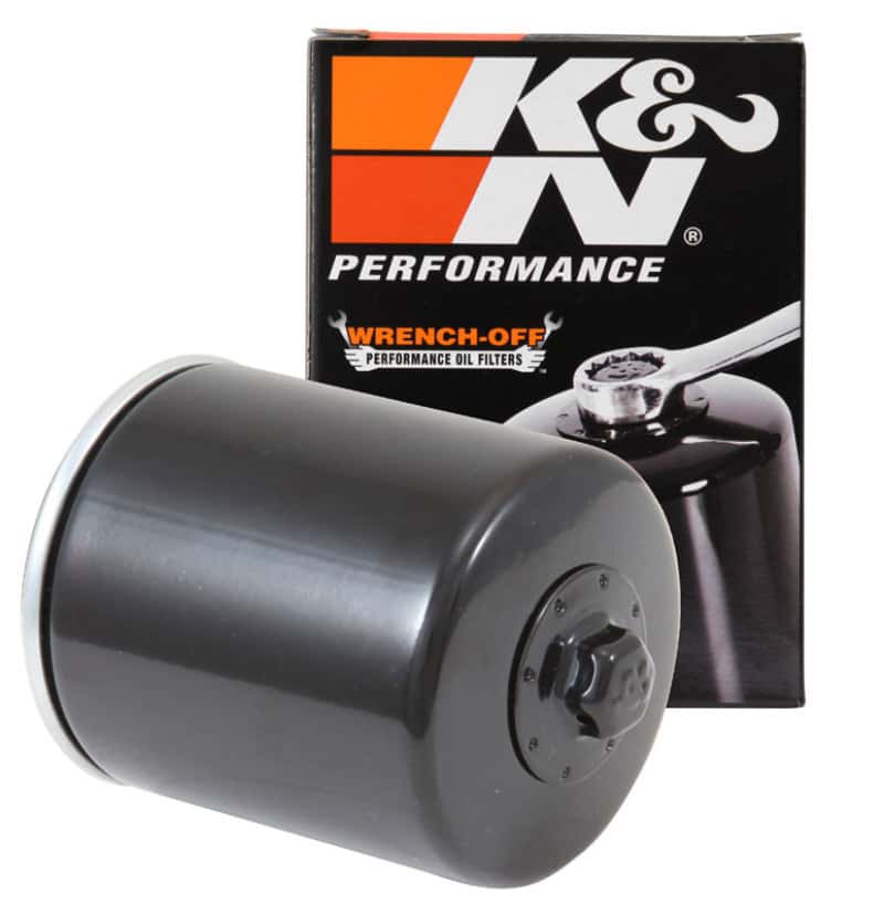 K&N Engineering — K&N Harley-Davidson / Buell 3in OD x 4.063in H Black Oil Filter - view 5