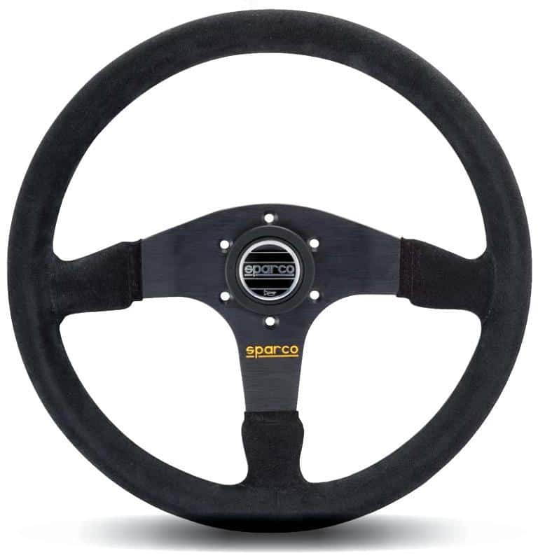 SPARCO — Sparco Steering Wheel 375 Suede Black - view 1