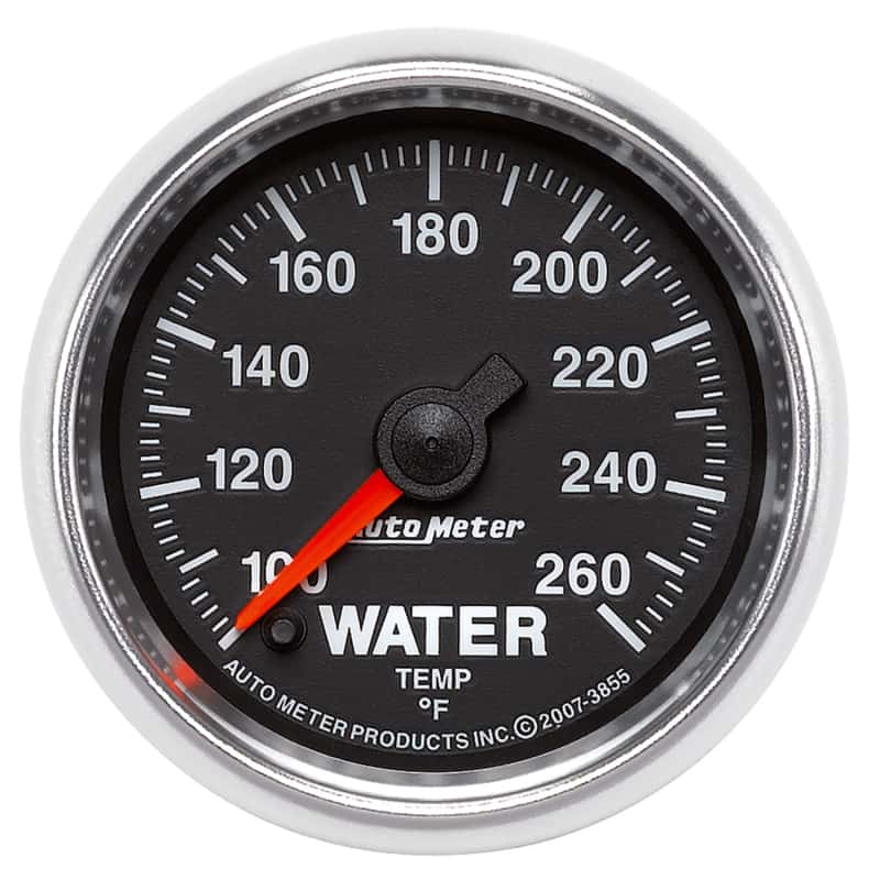 AutoMeter — Autometer GS 100-260 degree Electronic Water Temperature Gauge
2-1/16" WATER TEMP, - view 12