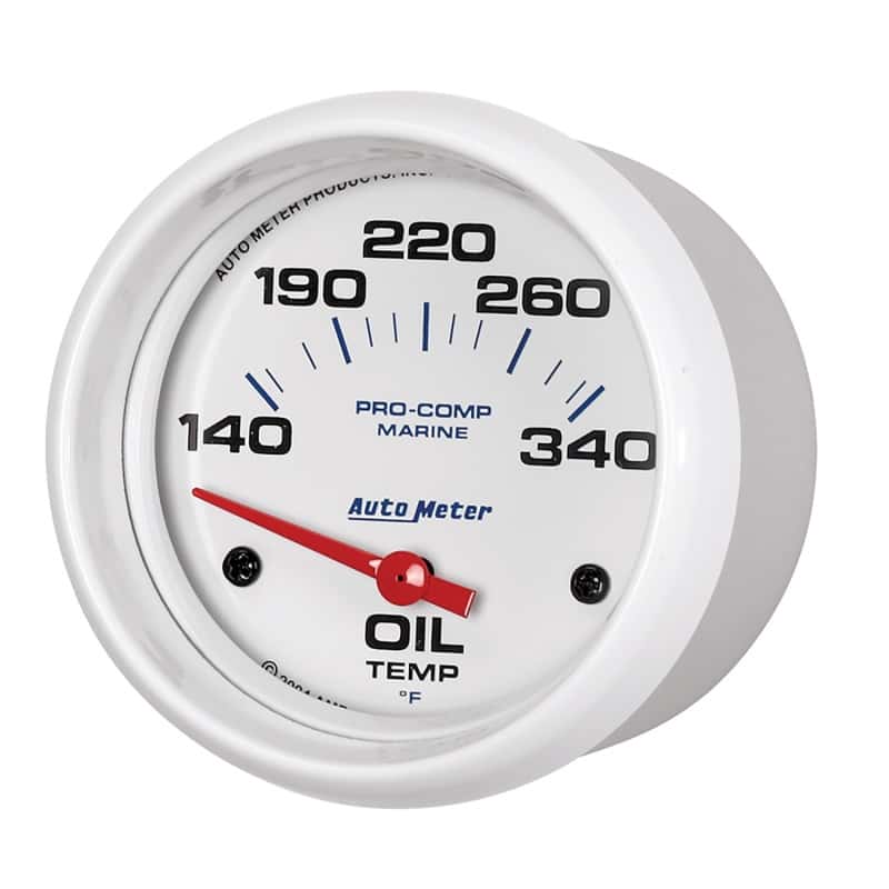 AutoMeter — Autometer Marine White Air-Core Electric Oil Temperature Gauge 2-5/8in 140-300 Deg F
GA 2.6" OT 300 E MW - view 5
