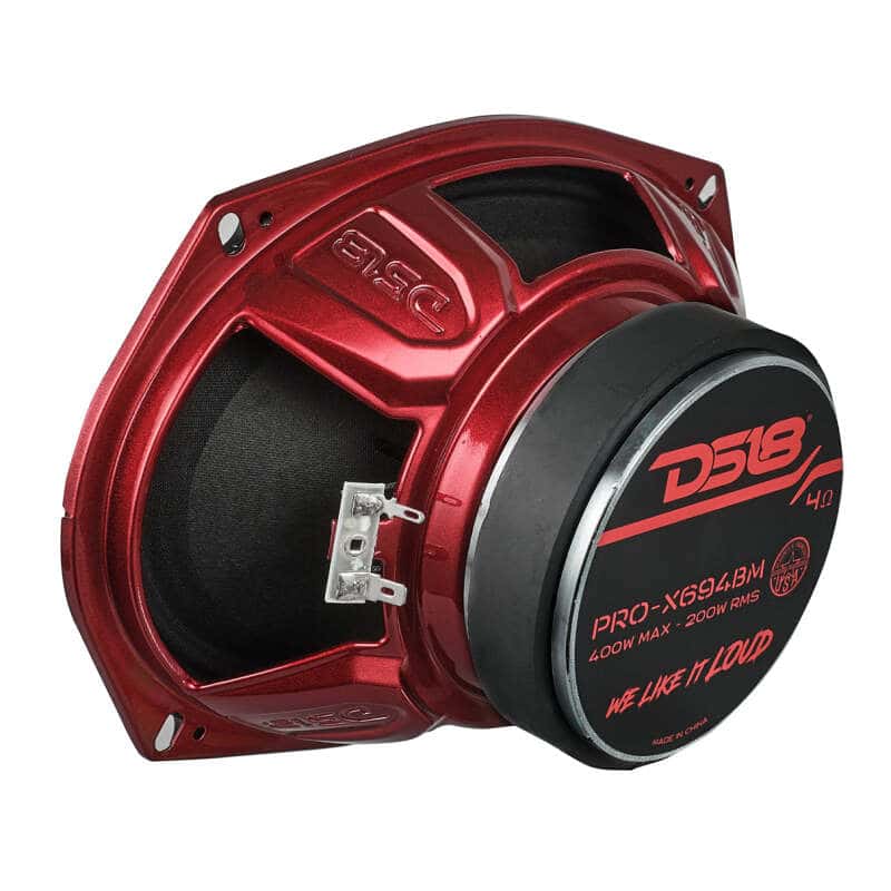 DS18 — DS18 6x9in 275 Watts RMS 4 ohm Mid-Range Loudspeaker Bullet Loudspeaker Grill Included - view 2