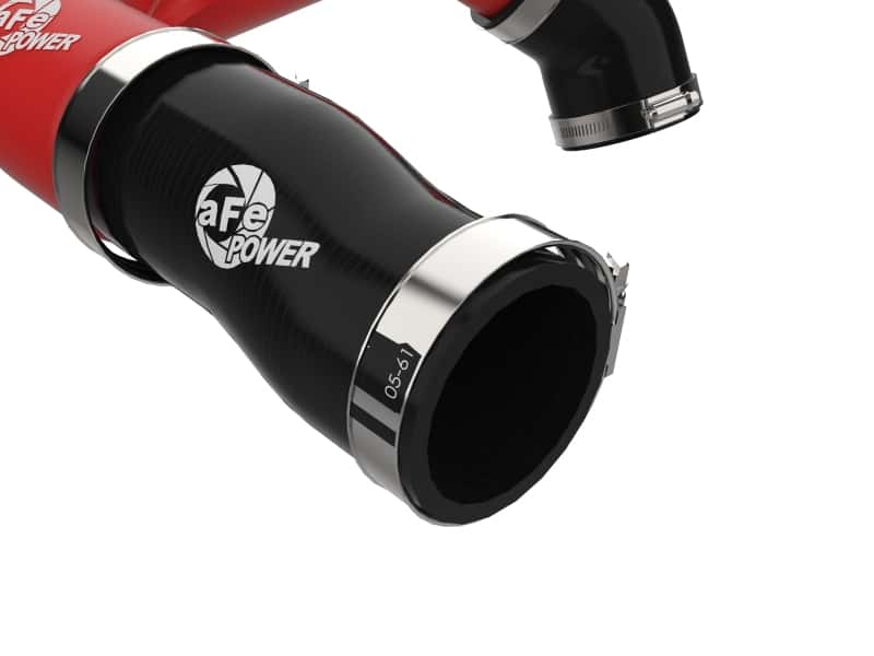 aFe — aFe 2024+ Jeep Wrangler JL L4-2.0L (t) BladeRunner 2-1/2in Aluminum Hot Charge Pipe - Red
Hot Charge Pipe - view 4