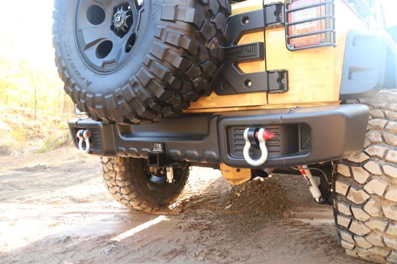 Rugged Ridge — Rugged Ridge Spartacus Rear Bumper Black 07-18 Jeep Wrangler
Spartacus Bumper
Bumper- Rear - view 4