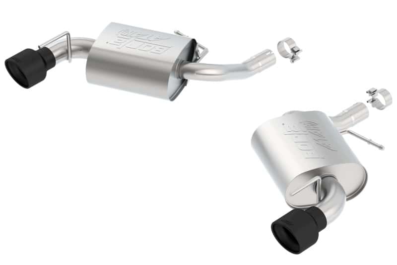 Borla — Borla 2016-2018 Chevrolet Camaro 3.6L AT/MT RWD Ceramic Black ATAK Exhaust
Axle-Back System - view 1
