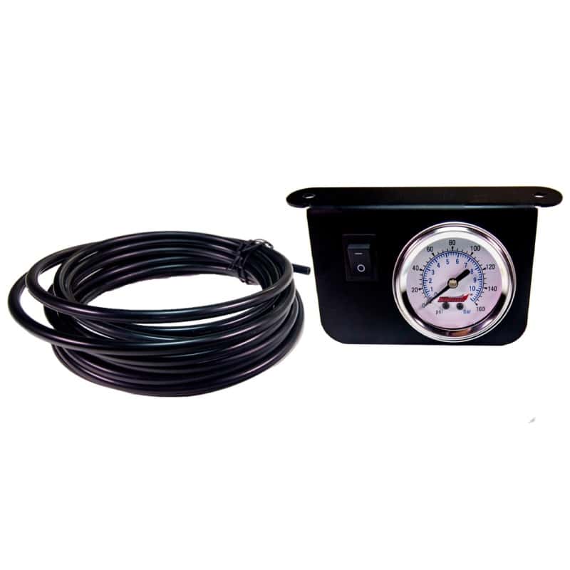 Kleinn Air Horns — Kleinn Illuminated Single Needle 160 PSI Dash Panel Gauge w/ On/Off Switch
Dash Panel Gauge - view 2