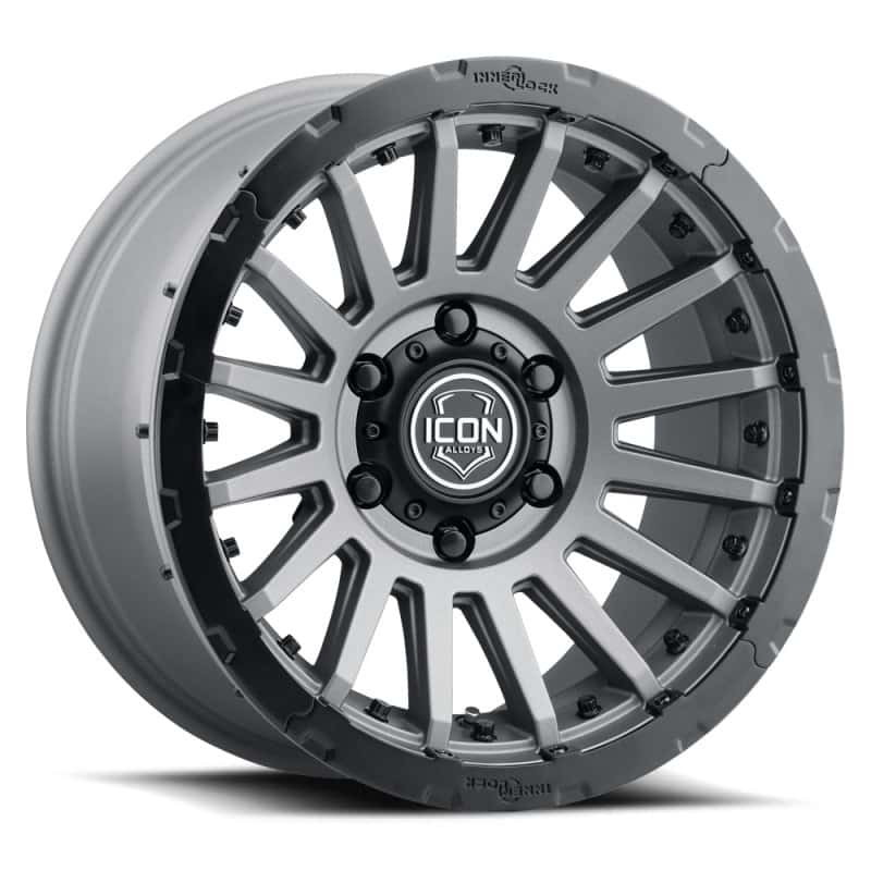 ICON — ICON Recon Pro 17x8.5 6x5.5 0mm Offset 4.75in BS 106.1mm Bore Charcoal Wheel
RECON PRO WHEEL - view 1