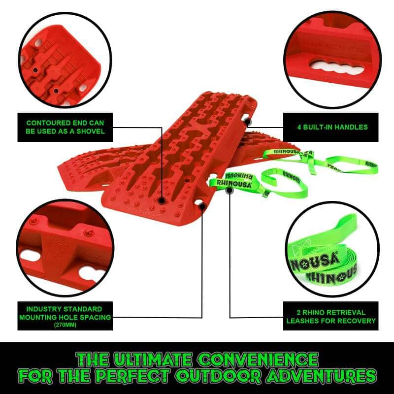 Rhino USA — Rhino USA Recovery Traction Boards - Red (Pair)
Vehicle Mat - view 4