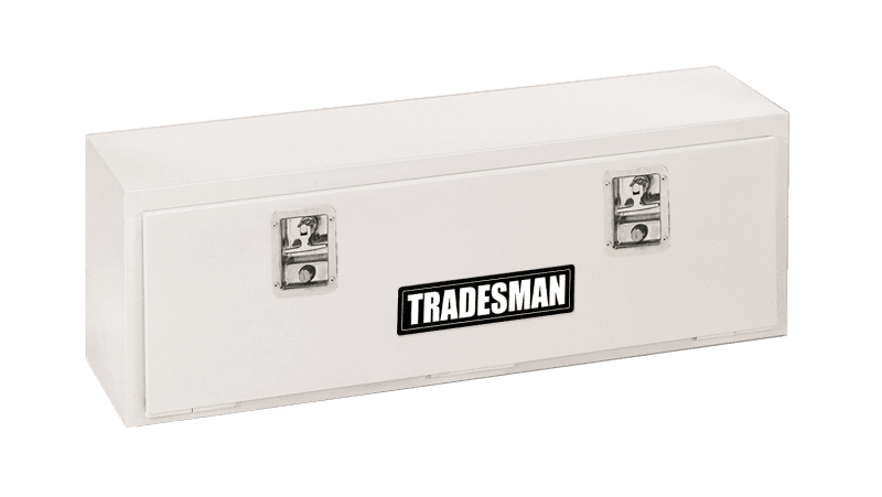 Tradesman — Tradesman Steel Top Mount Truck Tool Box (60in.) - White - view 2
