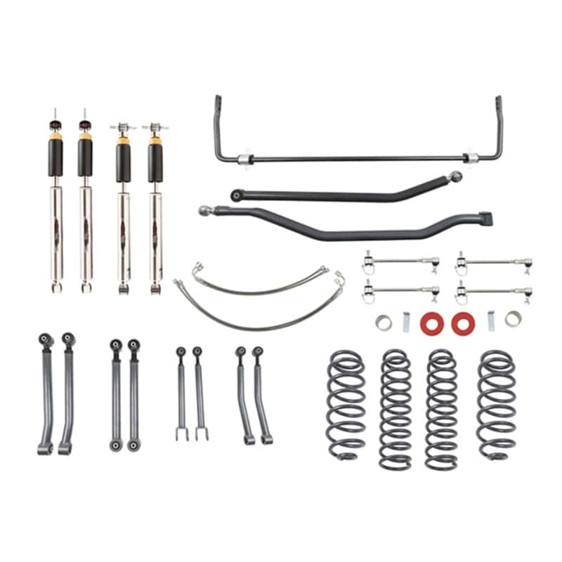 Belltech — Belltech 07-17 Wrangler Rubicon Unlimited JK 4dr 4in. Lift Lift Kit
LIFT KIT - view 2