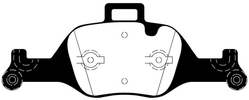 EBC — EBC 17+ BMW 530 2.0L Turbo (G30) Ultimax Front Brake Pads
Disc Brake Pad - view 2