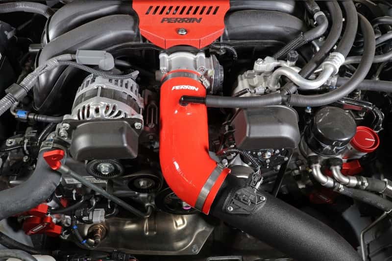 Perrin Performance — PERRIN 22-26 Subaru BRZ / Toyota GR86 Inlet Hose - Red - view 7