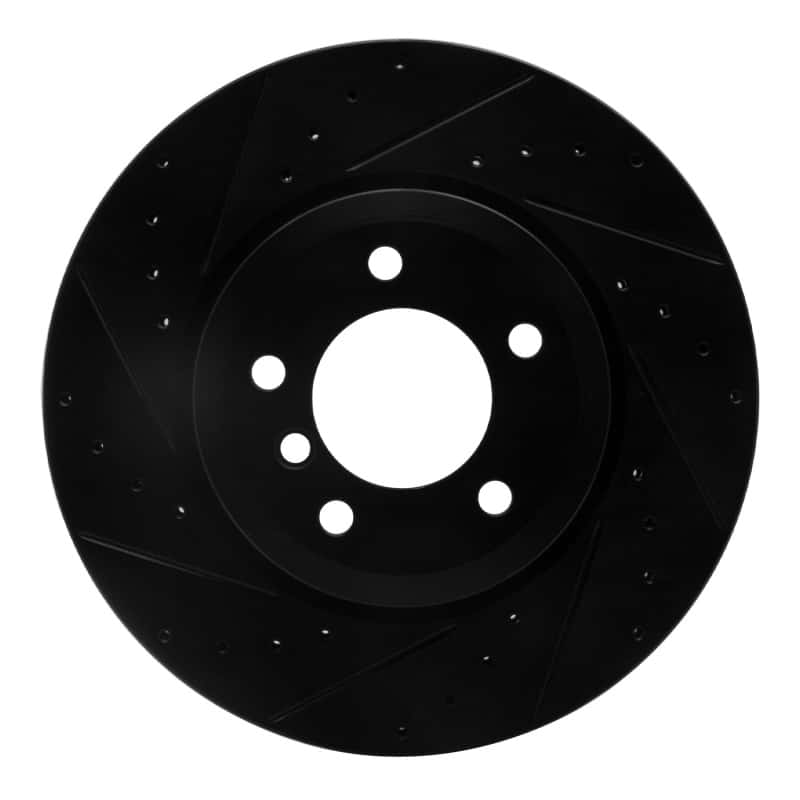 R1 Concepts — R1 01-08 BMW 330I Front Left Drilled & Slotted Black Brake Rotor
R1 Brake Rotor Drill - view 1