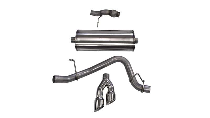 CORSA Performance — Corsa 2015-2020 Chevy Tahoe/GMC Yukon Cat-Back Exhaust Sport 3in Single Side Twin Polished 4in Tips
Exhaust - view 2