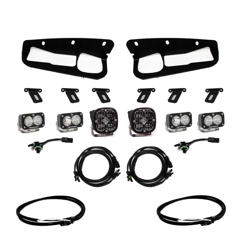 Baja Designs — Baja Designs 2021+ Ford Bronco Clear SAE Fog Pocket Kit w/Upfitter - view 1
