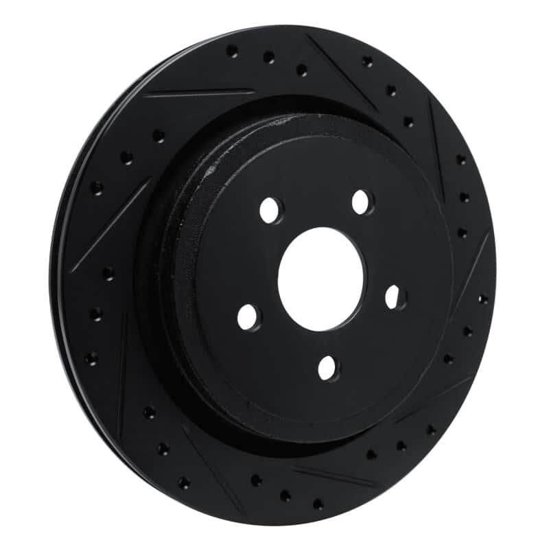 R1 Concepts — R1 89-95 Chrysler LeBaron Rear Right Drilled & Slotted Black Brake Rotor
R1 Brake Rotor Drill - view 2