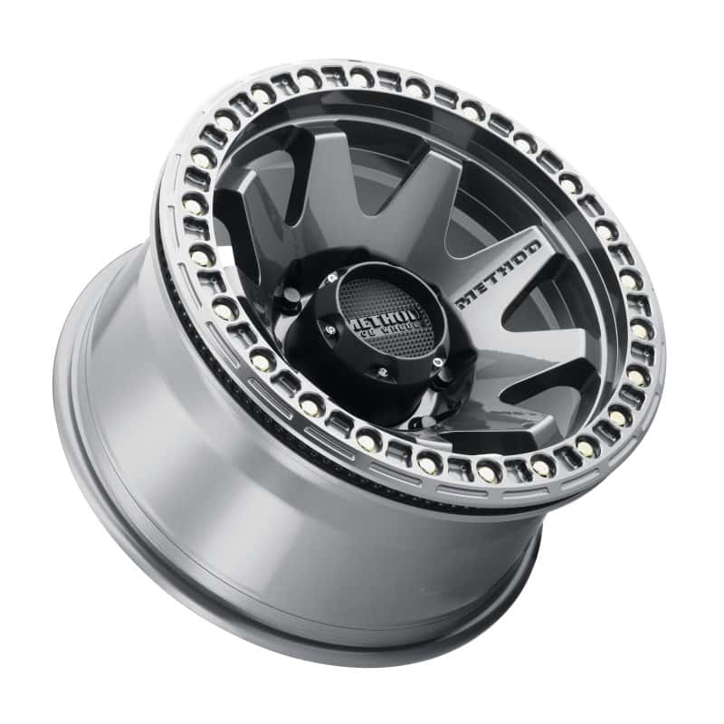 Method Wheels — Method MR108 17x9 -44mm Offset 8x6.5 130.81mm CB Gloss Titanium w/BH-H24125-38 Wheel - view 3