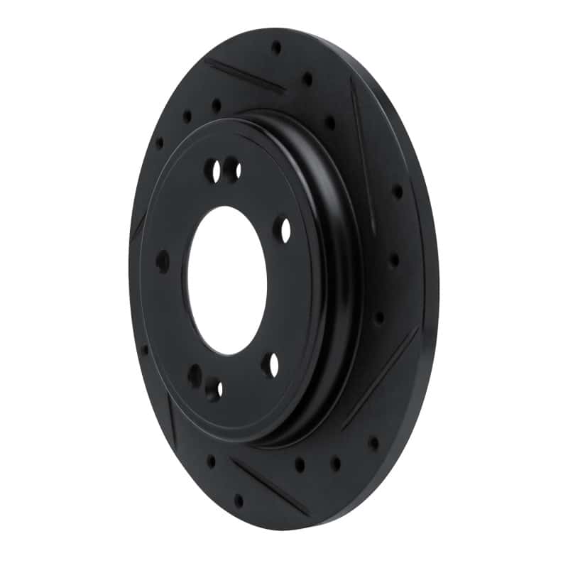 R1 Concepts — R1 17-25 Hyundai Elantra Rear Right Drilled & Slotted Black Brake Rotor
R1 Brake Rotor Drill - view 2