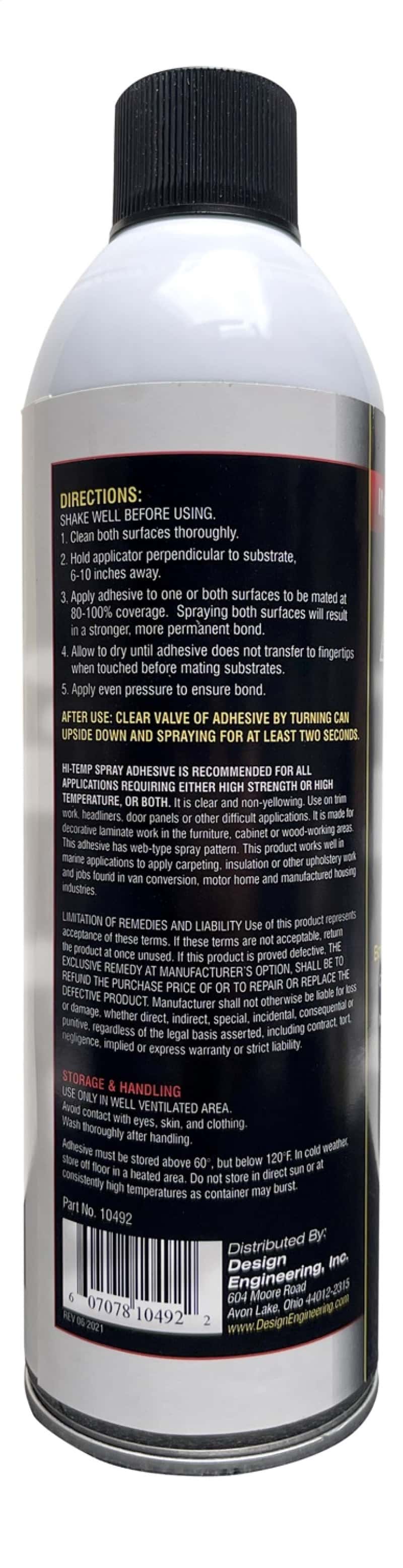 DEI — DEI Hi Temp Spray Adhesive 13.3 oz. Can (Aerosol)
Spray Adhesive - view 5