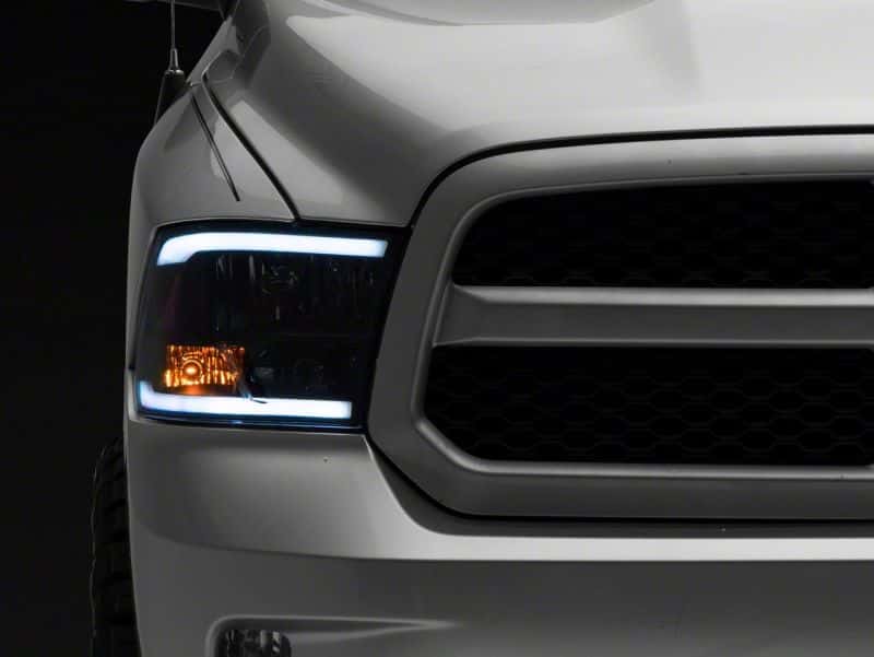 Raxiom — Raxiom 09-18 Dodge RAM 1500/2500/3500 Axial Headlights w/ SEQL LED Bar- Blk Housing (Clear Lens)
Headlights - view 6