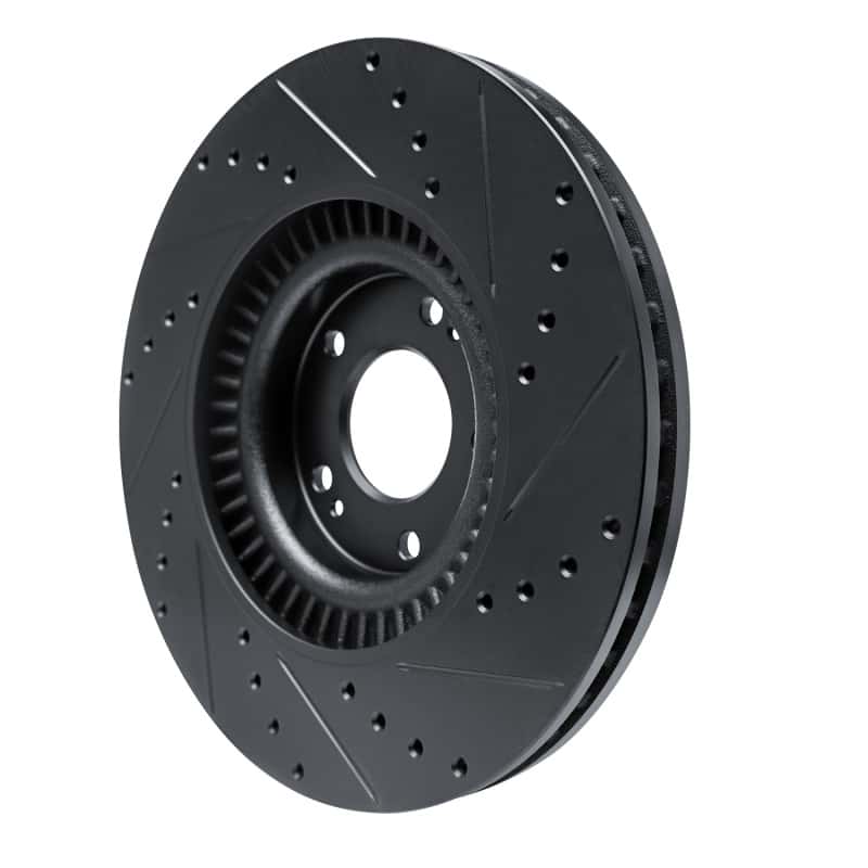 R1 Concepts — R1 20-25 Hyundai Palisade Front Left Drilled & Slotted Black Brake Rotor
R1 Brake Rotor Drill - view 4