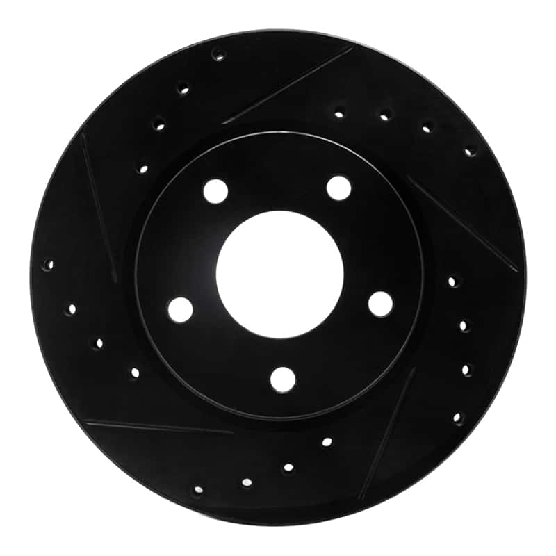 R1 Concepts — R1 07-17 Dodge CALIBER Front Left Drilled & Slotted Black Brake Rotor
R1 Brake Rotor Drill - view 1