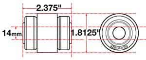 SPC Performance — SPC Performance Flex Joint xAxis Jeep JK Rear UCA 14mm X 2 X 1.8125
CROSSAXIS JOINT
XAXIS JOINT - view 2