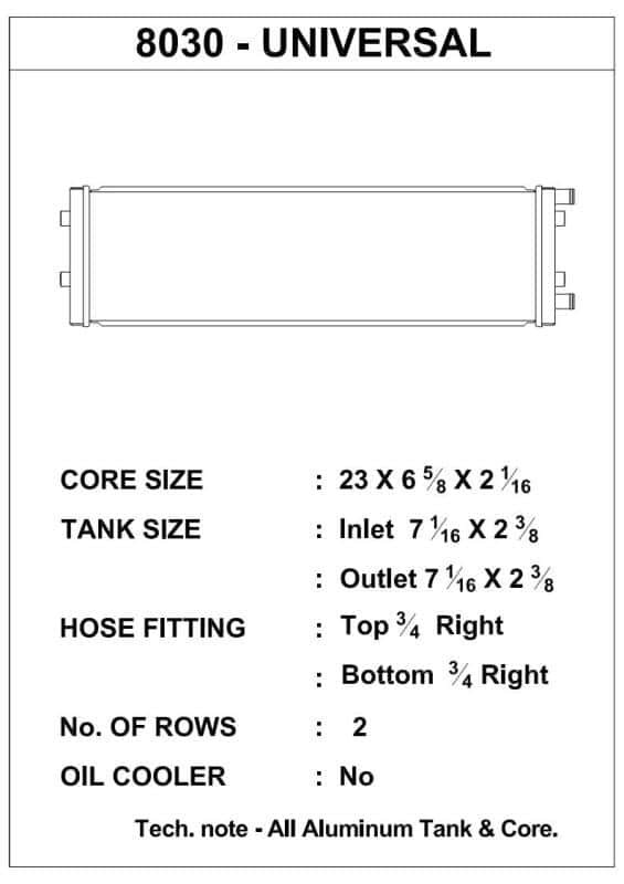 CSF — CSF Dual-Pass Universal Heat Exchanger (Cross-Flow)
CSF Heat Exchanger - view 8