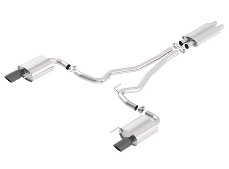 Borla — Borla Touring Cat-Back 15 Ford Mustang GT 5.0L V8 MT/AT 2.5in pipe Black 4in tip
Cat-Back System
ExhstSysKt - view 1