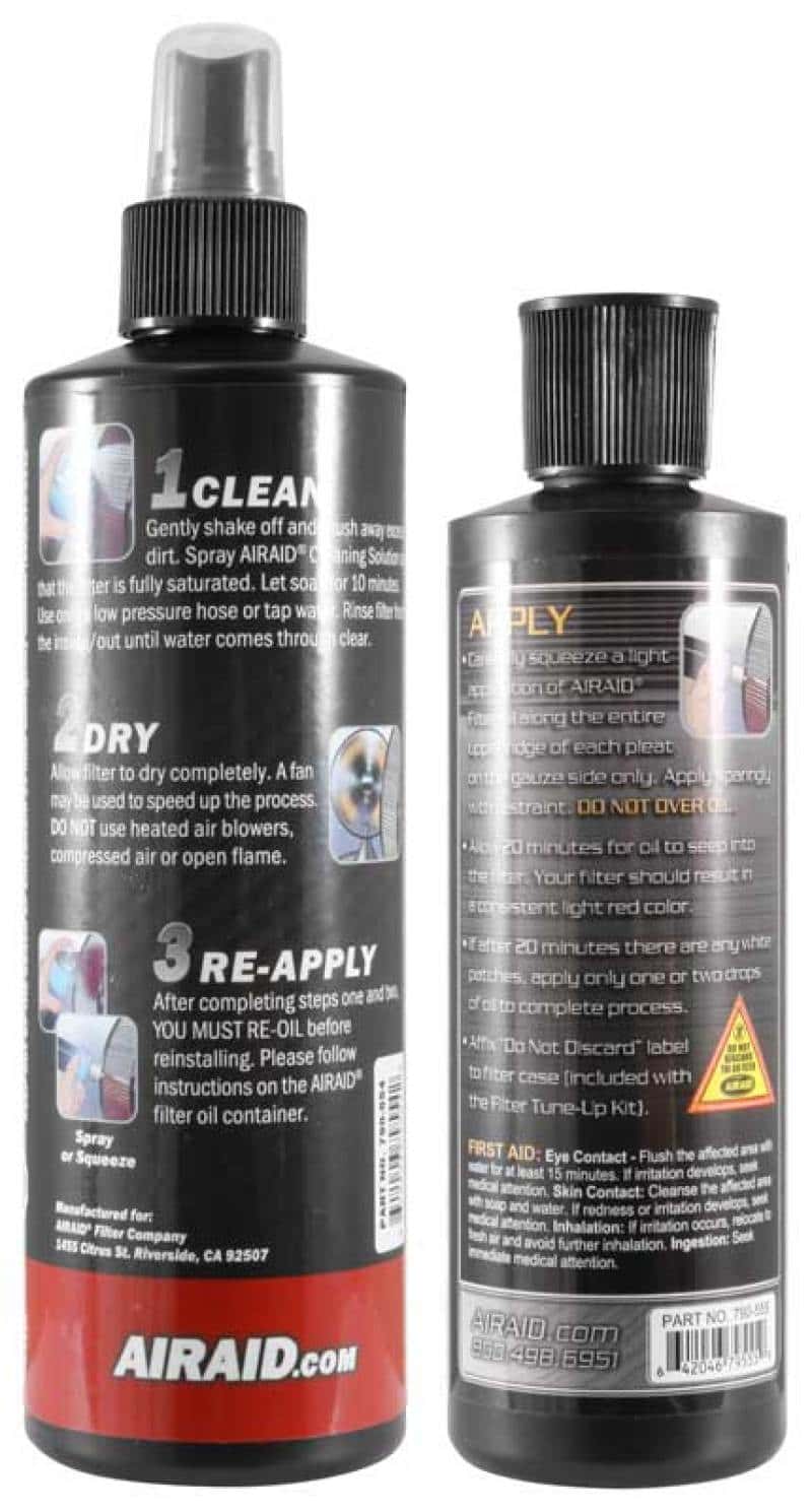 Airaid — Airaid Renew Kit - 12oz Cleaner / 8oz Squeeze Oil
Air Filter Cleaning
Cleaner - view 1