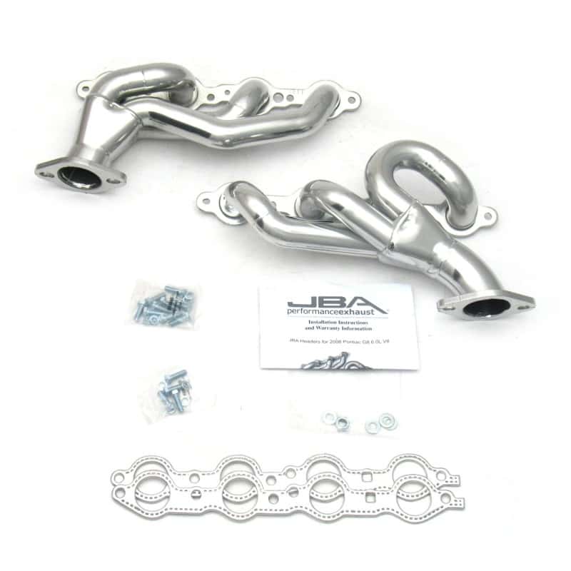 JBA — JBA 08-09 Pontiac G8 6.0/6.2L LS 1-3/4in Primary Silver Ctd Cat4Ward Header
Exhaust Header - view 2