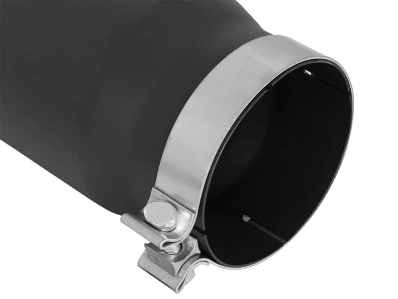 aFe — aFe Power MACH Force-Xp 5in In x 6in Out x 15in L Bolt-On 409 SS Exhaust Tip - Black
Exhaust Tip Black - view 3