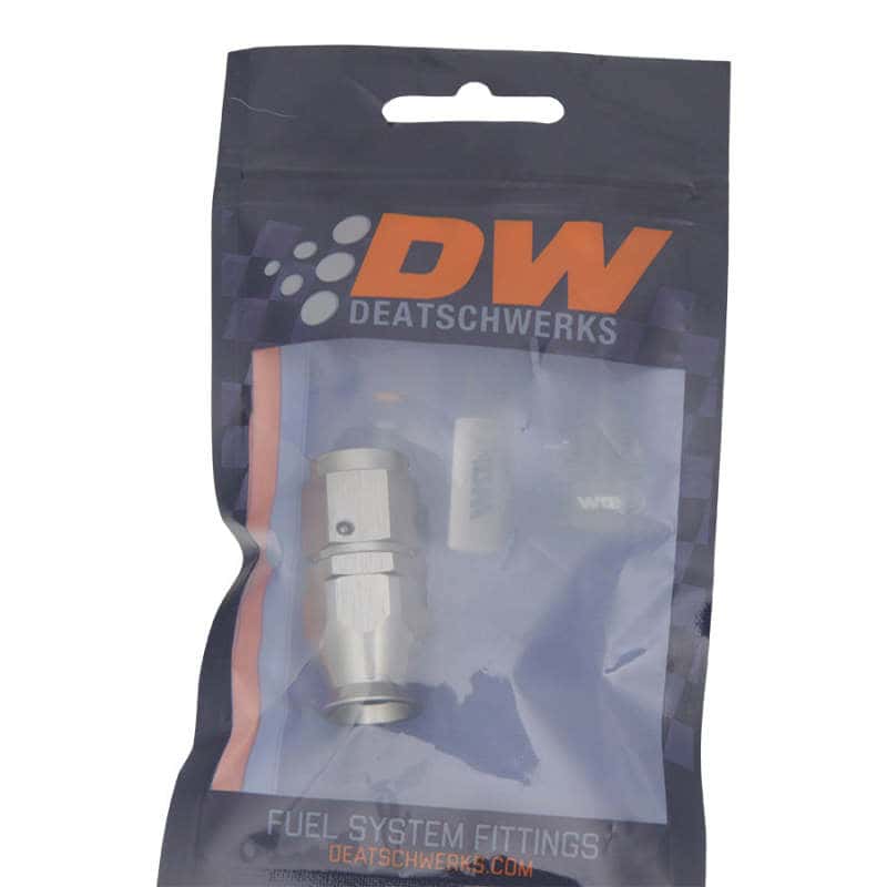 DeatschWerks — DeatschWerks 6AN Female Swivel Straight Hose End PTFE (Incl. 1 Olive Insert) - view 2