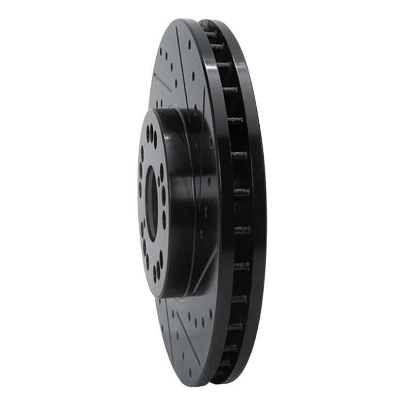 R1 Concepts — R1 92-10 Lexus LS400 Front Right Drilled & Slotted Black Brake Rotor
R1 Brake Rotor Drill - view 2