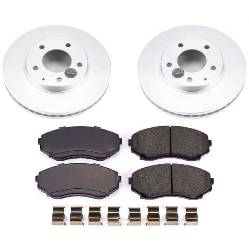 PowerStop — Power Stop 00-06 Mazda MPV Front Z17 Evolution Geomet Coated Brake Kit - view 1