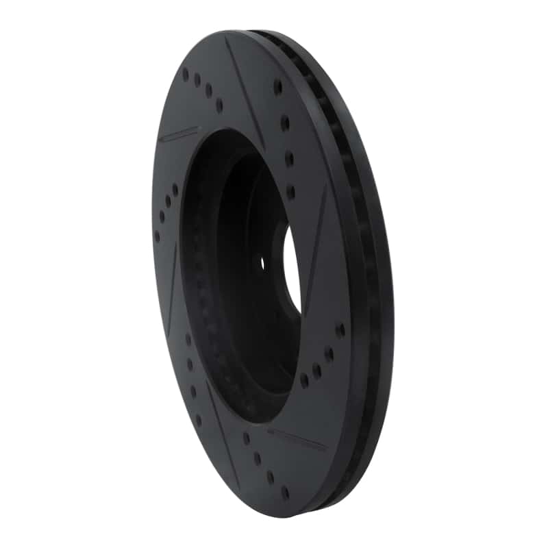 R1 Concepts — R1 04-06 Scion XB Front Left Drilled & Slotted Black Brake Rotor
R1 Brake Rotor Drill - view 4