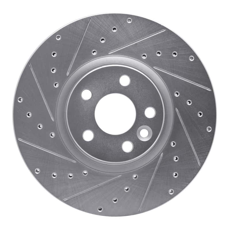 R1 Concepts — R1 16-17 Volvo XC60 Front Left Drilled & Slotted Silver Brake Rotor
R1 Brake Rotor Drill - view 1