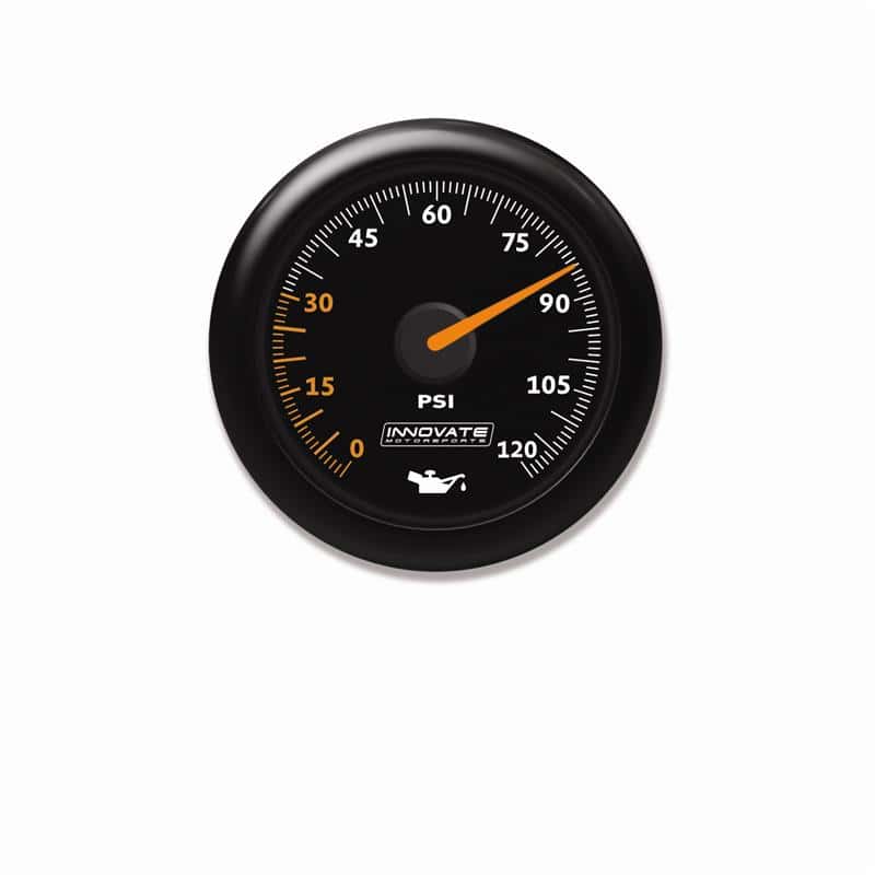 Innovate Motorsports — Innovate MTX Analog Oil Pressure Gauge 0-120psi - Black Dial
MTX Analog Oil Press - view 1