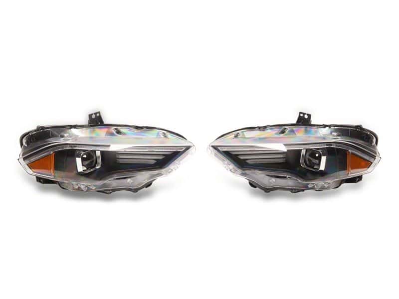 Raxiom — Raxiom 18-23 Ford Mustang GT EcoBoost LED Projector Headlights- Blk Housing (Clear Lens)
Headlights - view 8