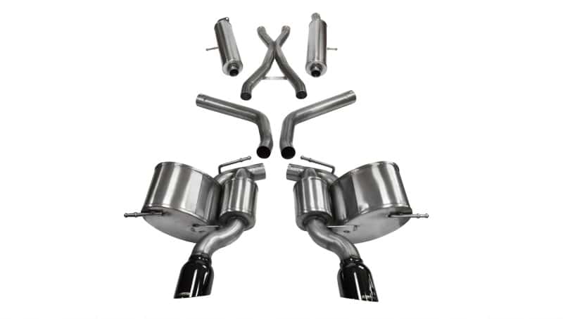 CORSA Performance — Corsa 2012-2013 Jeep Grand Cherokee 6.4L V8 Black Sport Cat-Back Exhaust
Exhaust - view 3