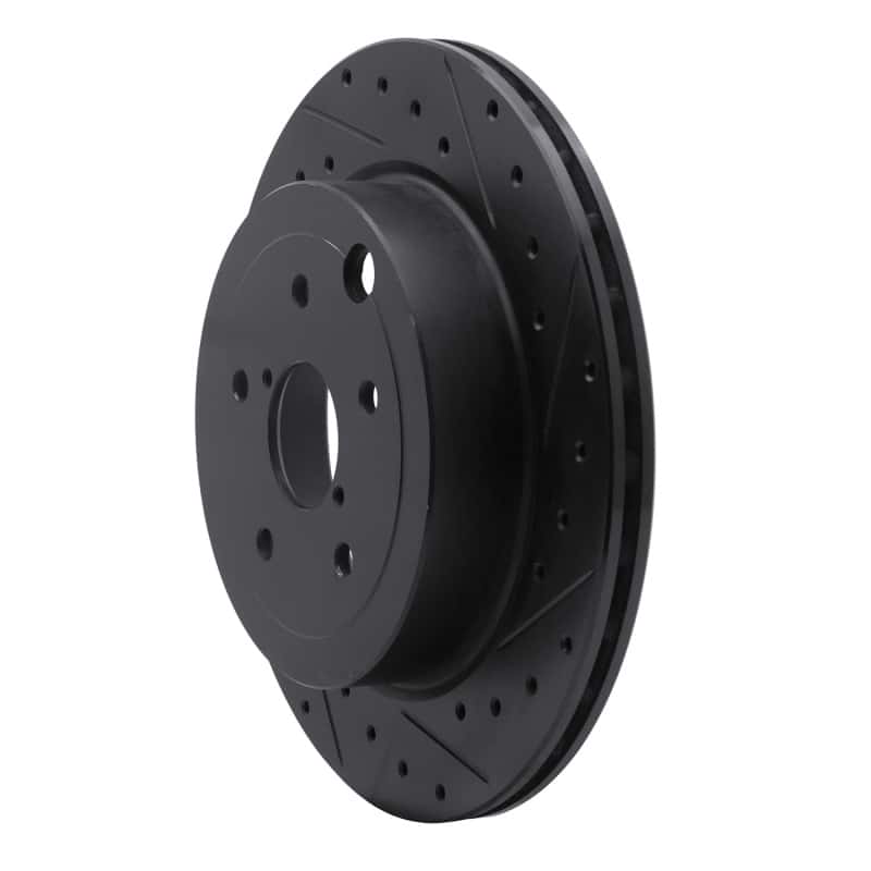R1 Concepts — R1 08-20 Subaru Impreza Rear Right Drilled & Slotted Black Brake Rotor
R1 Brake Rotor Drill - view 2